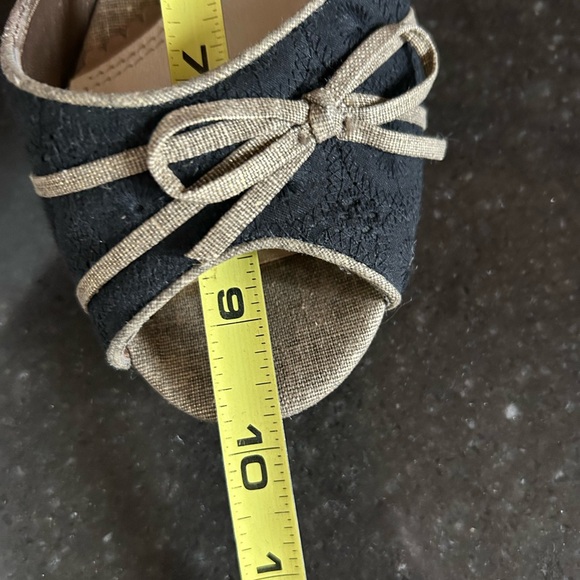 Mudd D’Orsay eyelet fabric espadrille wedge sandals - Picture 7 of 7